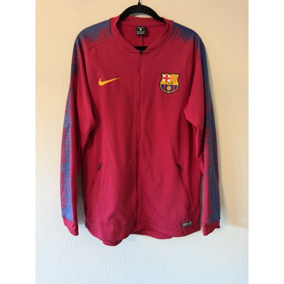 Nike Other - BARCELONA NIKE 2018/2019 FOOTBALL TRAINING‎ ANTHEM TRACK TOP SIZE L Soccer